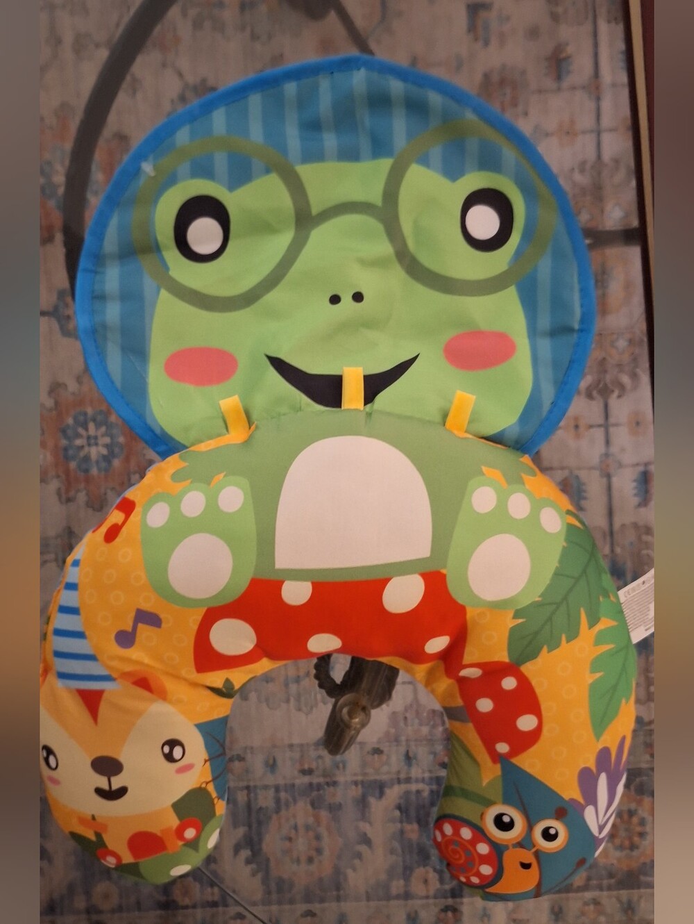 Kids Frog Travel Neck Pillow - Green